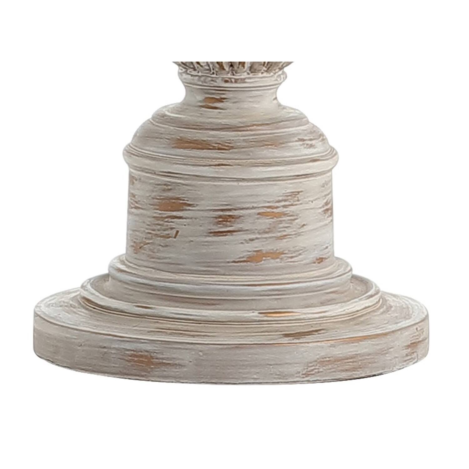 Alt View 4. Jonathan Y - Regent 33" Rustic Resin LED Table Lamp, White Wash - White Wash.