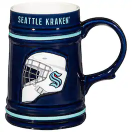 Evergreen Enterprises - Seattle Kraken 24oz. Ceramic Stein Cup with Gift Box - Multicolor