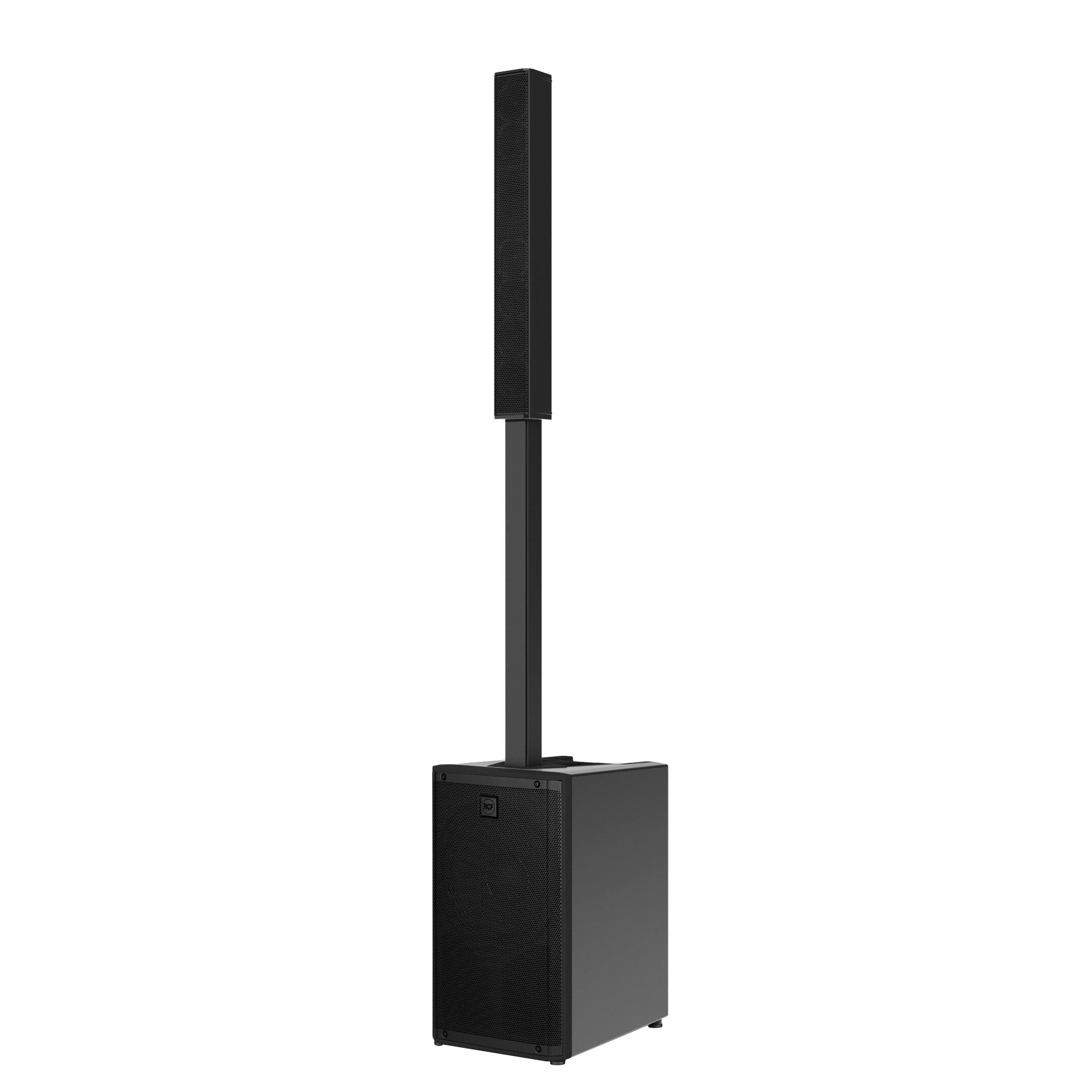 Front. RCF - RCF EVOX J9 ACTIVE THREE-WAY PORTABLE COLUMN SPEAKER.