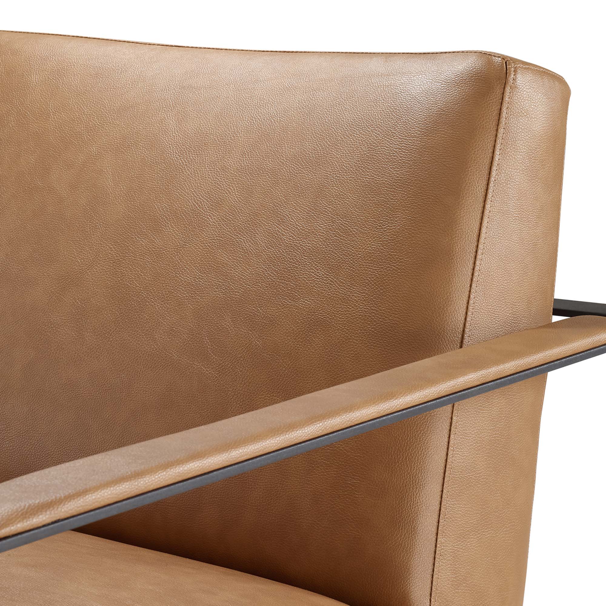Alt View 4. Modway - Seg Vegan Leather Accent Chair by Modway - Tan.