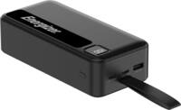 Energizer - MAX 30,000mAh 15W USB-C 3-Port Universal Portable Battery Charger/Power Bank w/ LCD screen for Smartphones & Accessories - Black - Front_Zoom