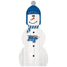 Fan Creations - MTSU Blue Raiders 31'' Snowman Leaner - White