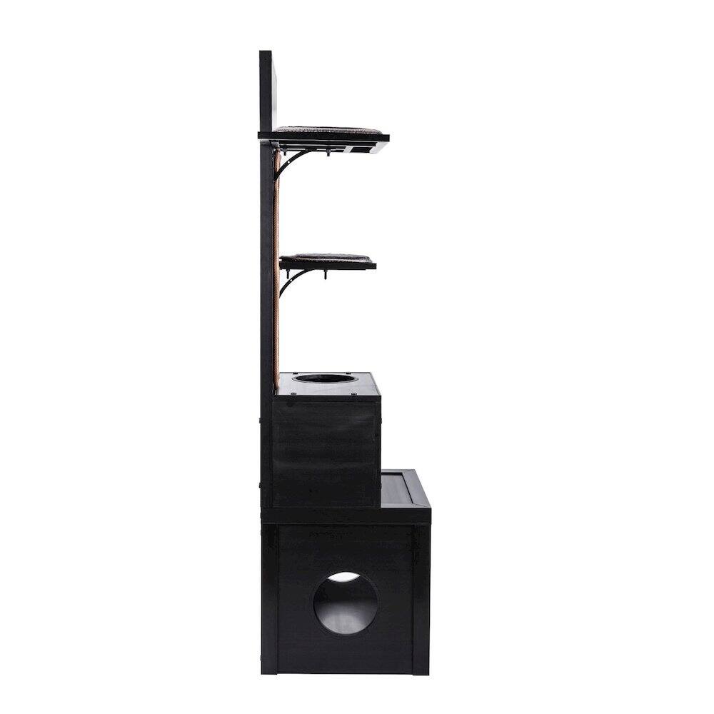 Back. New Age Pet - ECOFLEX Kitty Klimber - Cat Tree - Espresso - Espresso.