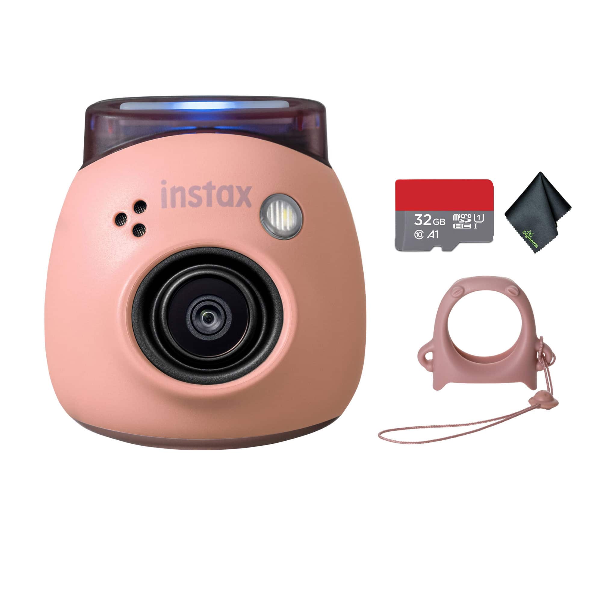 Fujifilm - INSTAX PAL Digital Camera , MicroSDHC Memory Card - Powder Pink