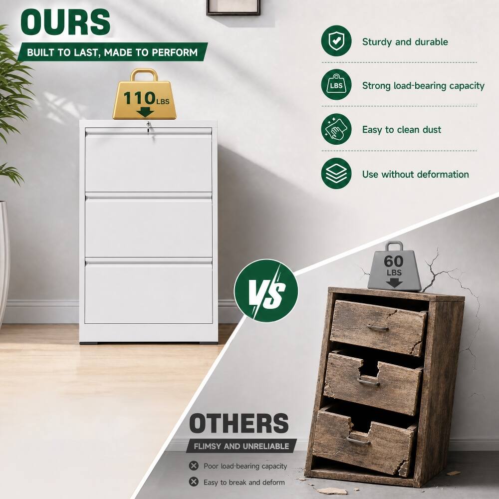 OURS  
BUILT TO LAST, MADE TO PERFORM  
Sturdy and durable  
110 LBS  
Strong load-bearing capacity  
Easy to clean dust  
Use without deformation  

VS  

OTHERS  
FLIMSY AND UNRELIABLE  
60 LBS  
Poor load-bearing capacity  
Easy to break and deform