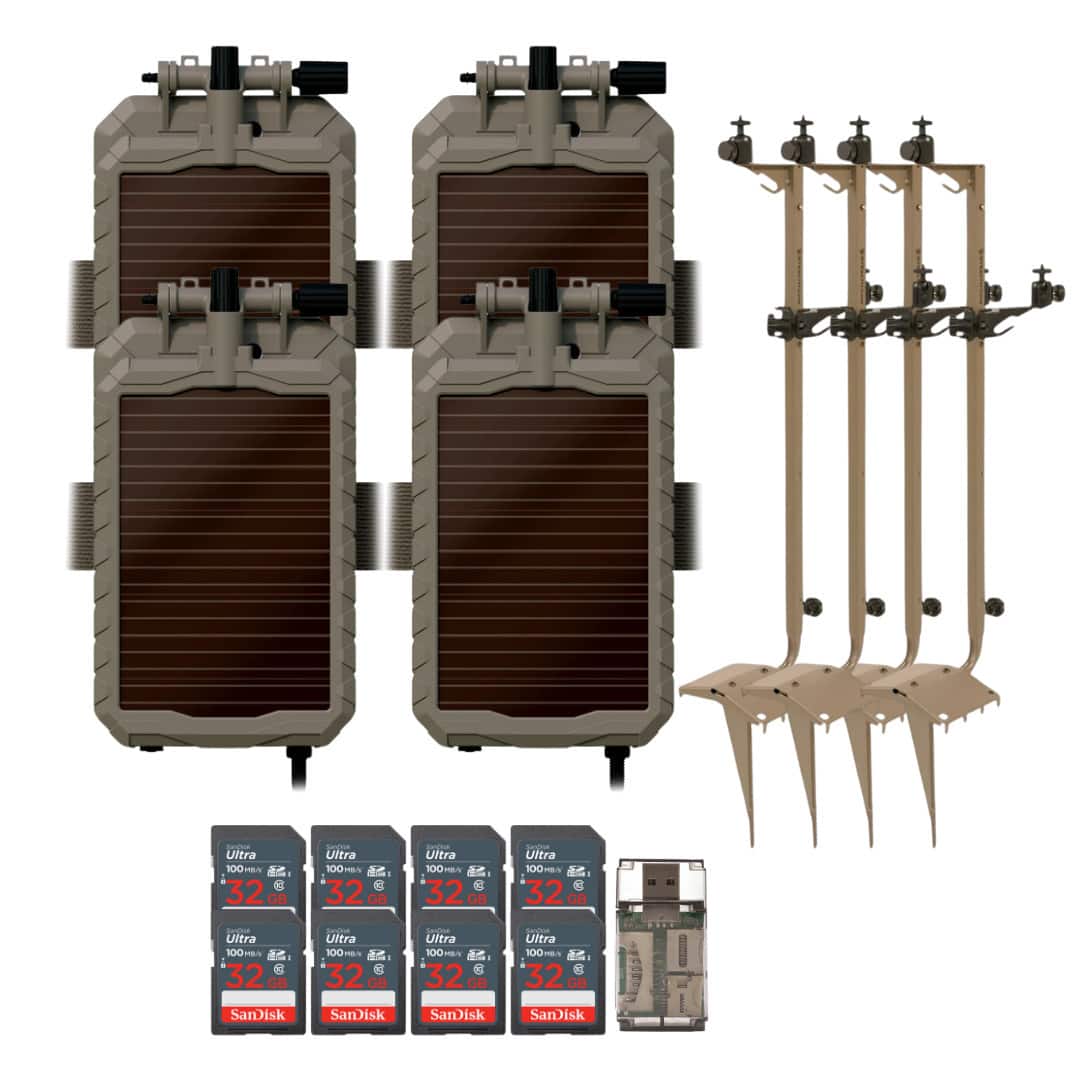 Stealth Cam - Adjustable Multi Pivot Mounting Post for Trail Camera 4 Pack Bundle