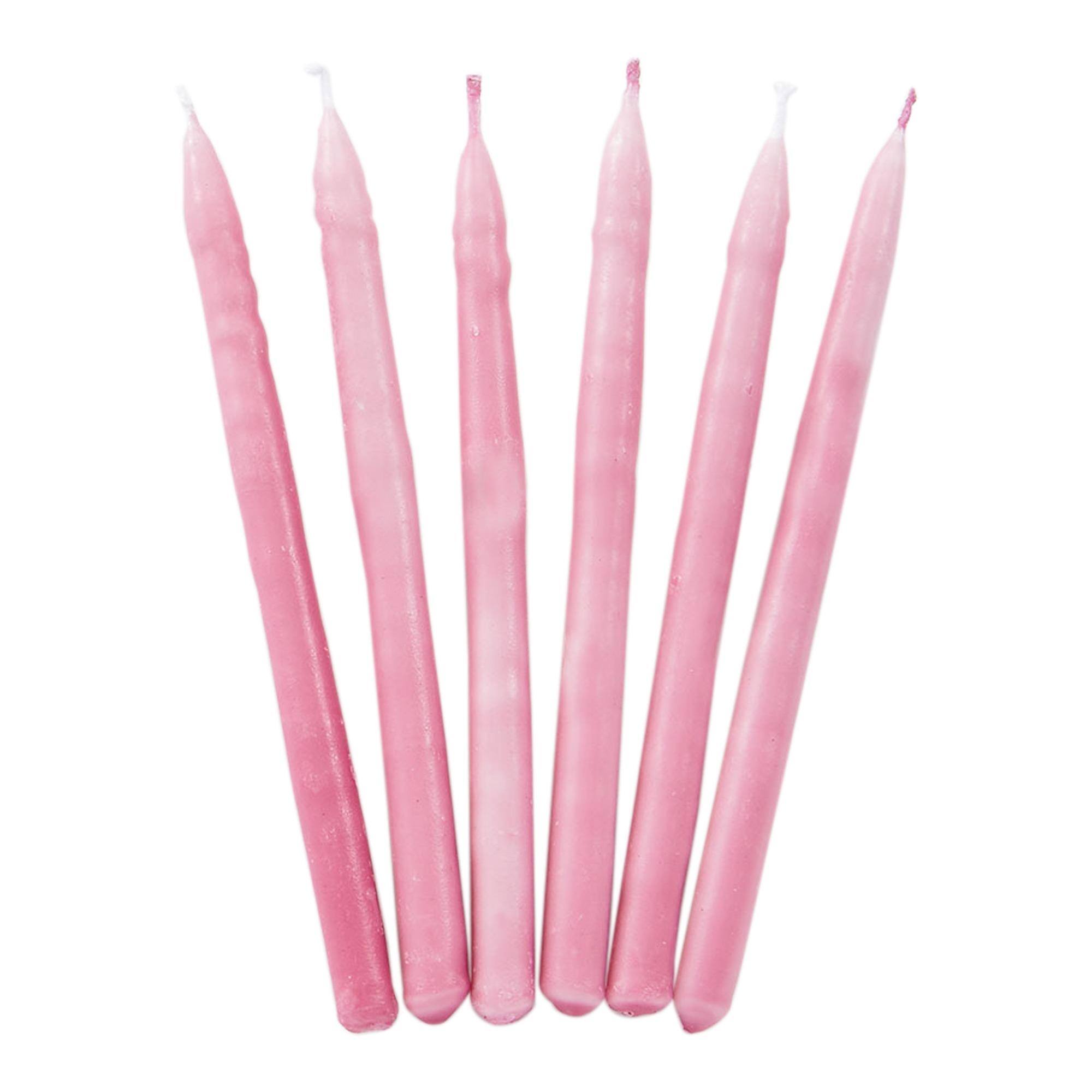 Alt View 2. Rite Lite - Hanukkah for a Cause Pink Breast Cancer Candles - 5" - Pink.