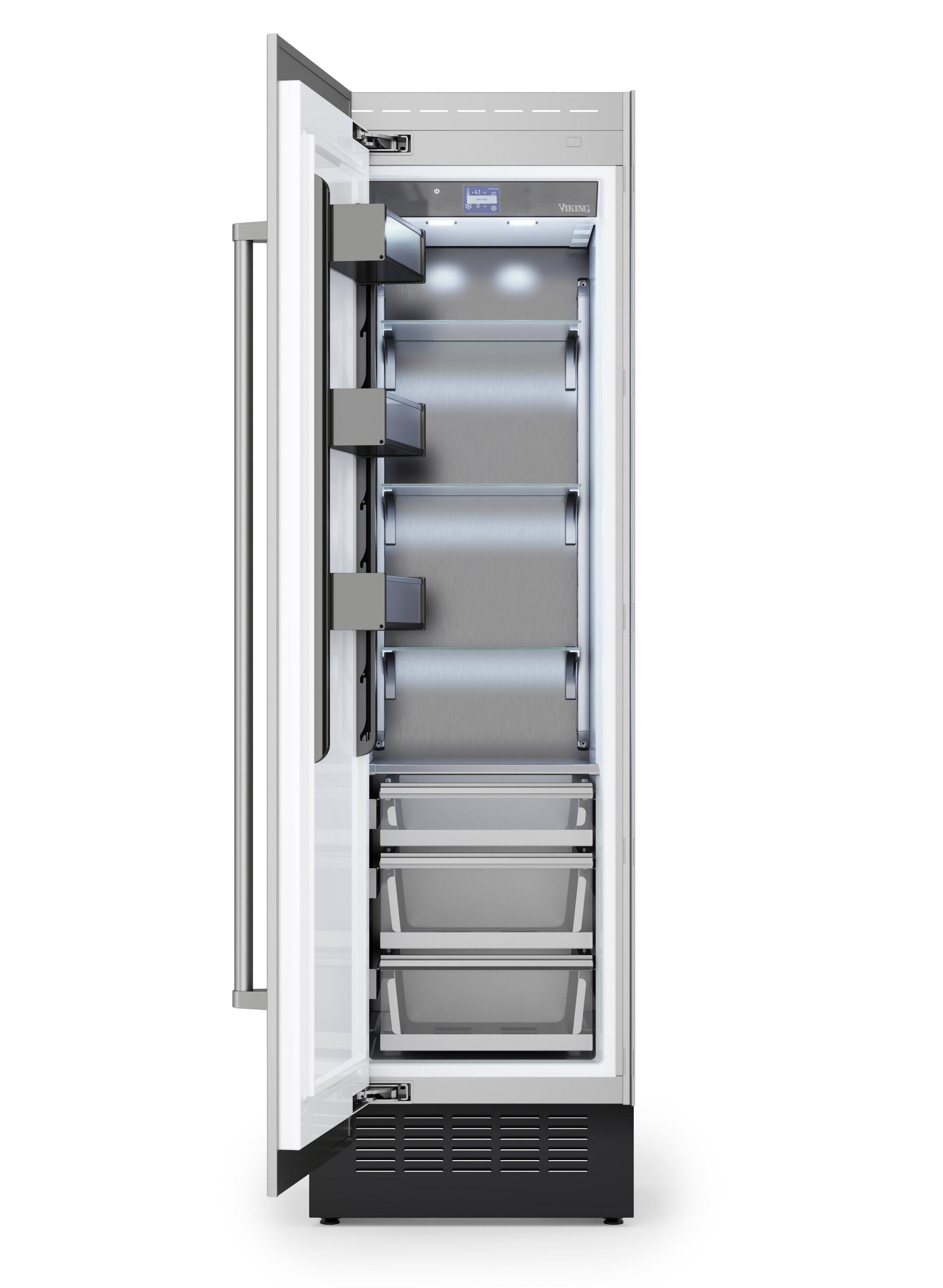 Alt View 1. Viking - 24"W Integrated Counter-Depth All Refrigerator-Custom Panel _LH - Panel Ready.