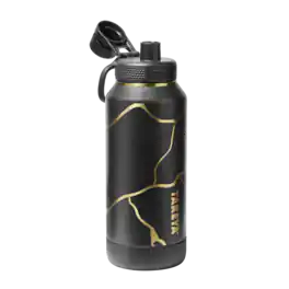 Takeya - Kintsugi 32-oz. Leakproof Water Bottle with Spout Lid - Noire