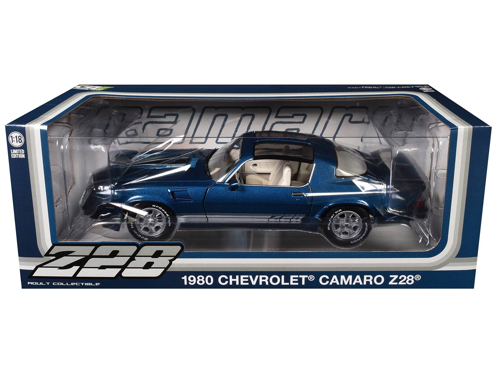 1:18 LIMITED EDITION  
1980 CHEVROLET® CAMARO Z28®  
ADULT COLLECTIBLE