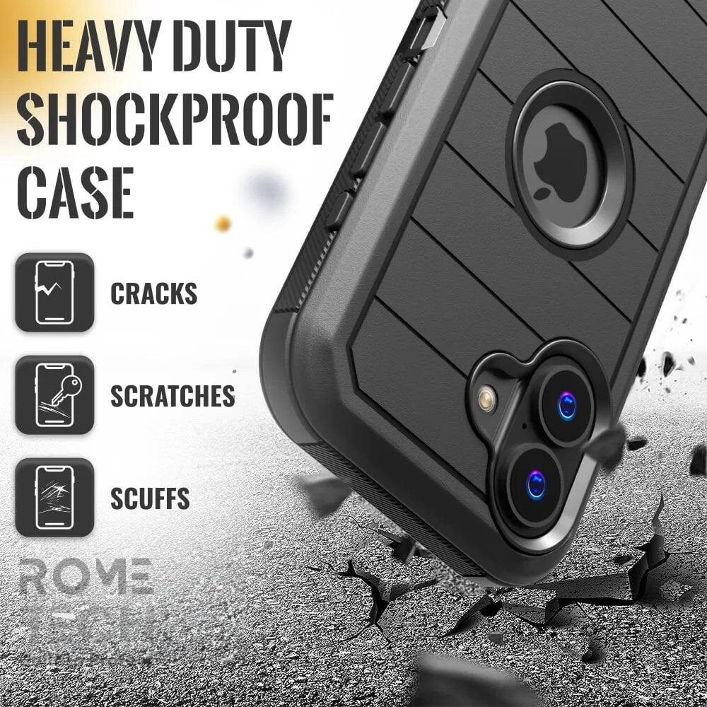 HEAVY DUTY SHOCKPROOF CASE

CRACKS
SCRATCHES
SCUFFS

ROME