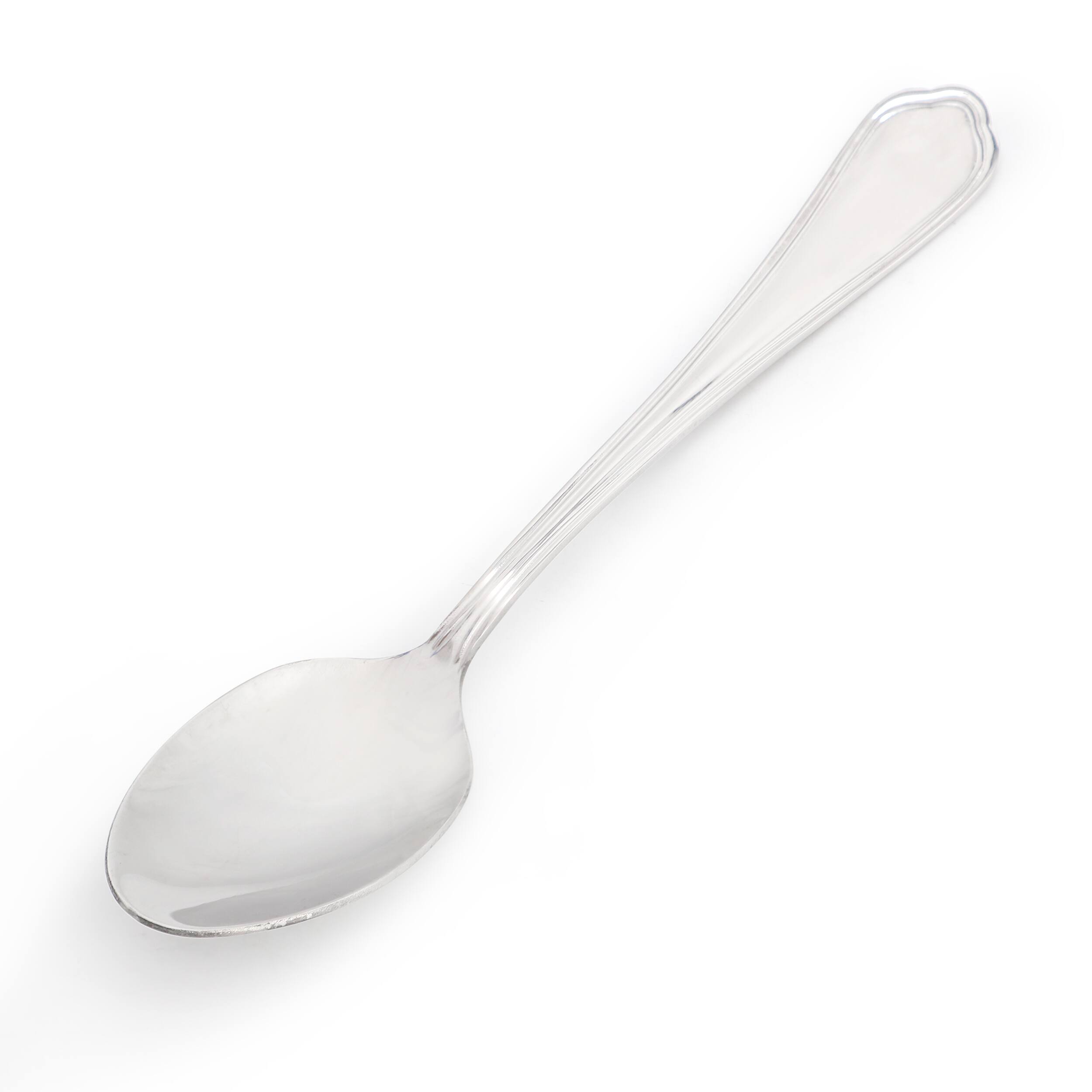 Angle. Gibson - Gibson Home Hillside Daisies 10 Piece Stainless Steel Teaspoon Set - Silver.