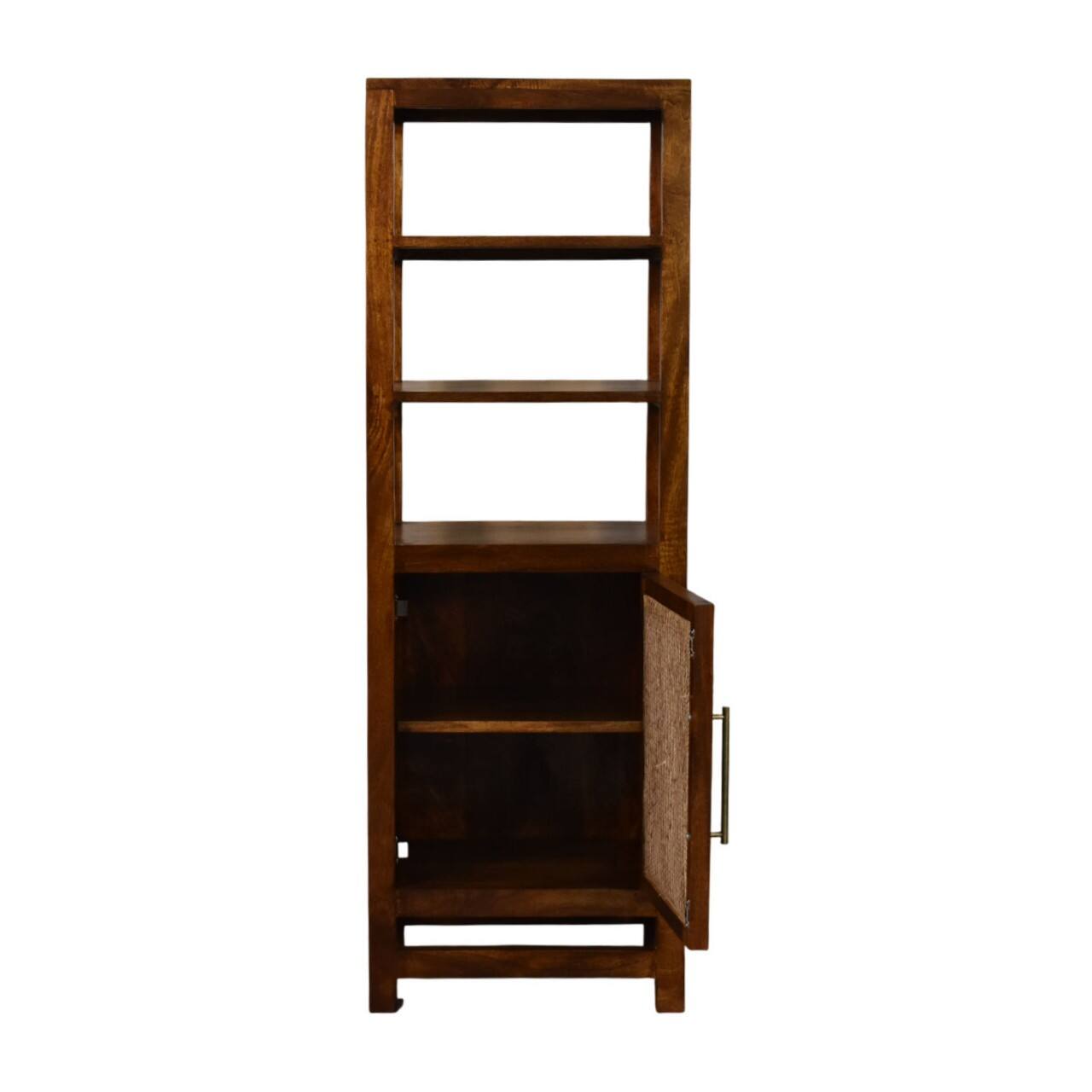 Alt View 5. Artisan Furniture - Artisan Furniture Solid Wood Chestnut Cane Door Display Unit, Brown - Brown.