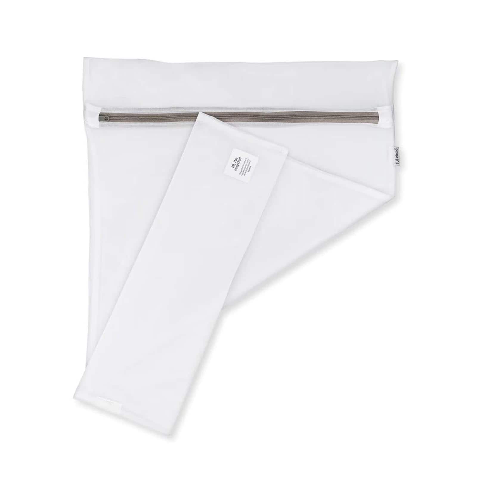 Vulpecula Spade - Home Loads of Fun Recycled Mesh Laundry Zipper, Set of 4 – Reusable Garment Washing Machines – Large Clothes Small - White