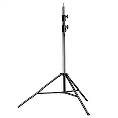 Front. Neewer - 9ft Heavy-Duty Spring Loaded Light Stand - for Studio Strobes, Softboxes & Portrait Lighting - Black.