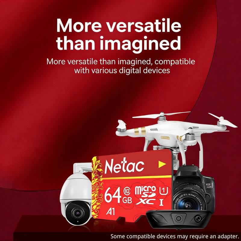 More versatile than imagined

More versatile than imagined, compatible with various digital devices

Netac Micro SD 64 GB XC I

Some compatible devices may require an adapter.