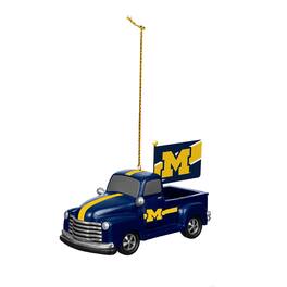 Evergreen Enterprises - Michigan Wolverines 3" Rally Truck Two-Piece Ornament Set - Multicolor