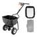 Front. VEVOR - Walk Behind Spreader, 60LBS Capacity, Push Spreader with Hopper Grate, 0-9.8 ft Spreading Width, for Seed, Fertilizer - Black.