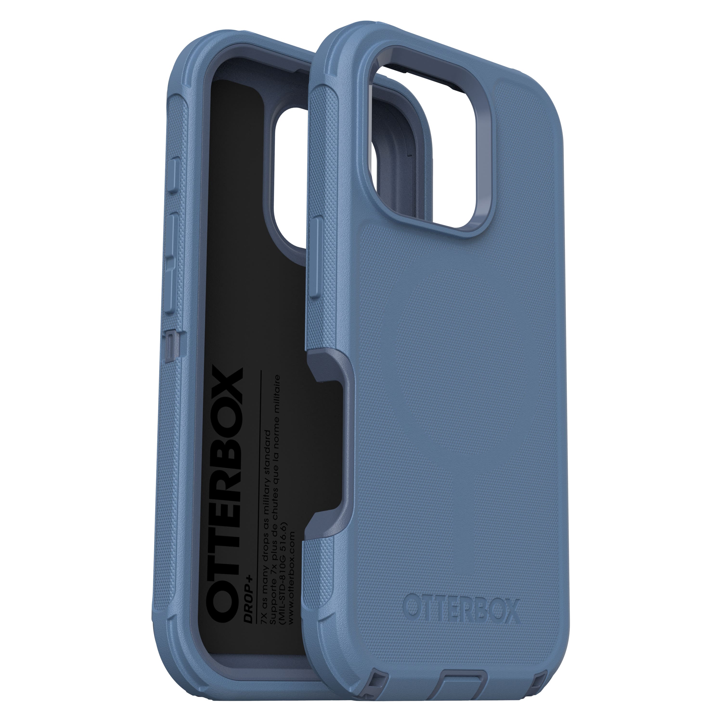 OtterBox - Defender Series Pro Hard Shell for MagSafe for Apple iPhone 16 Pro - Baby Blue Jeans - Front_Zoom