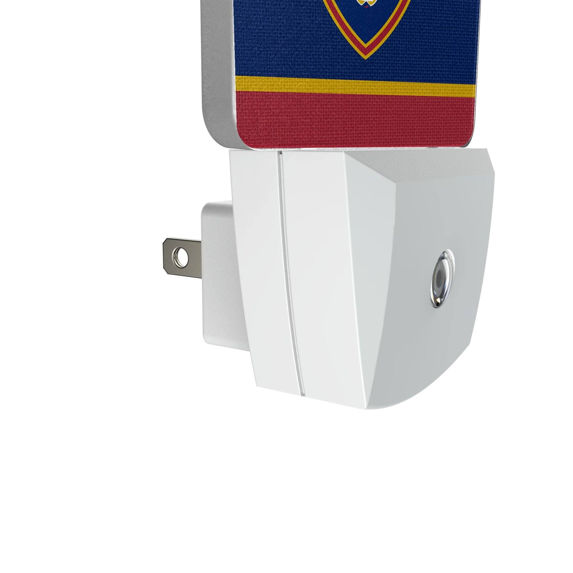 Alt View 2. Keyscaper - Real Salt Lake Team Stripe Nightlight 2-Pack - Multicolor.