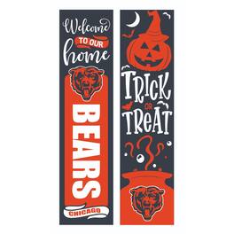 Evergreen Enterprises - Chicago Bears 47" Double Sided Halloween Leaner Fan Sign - Multicolor