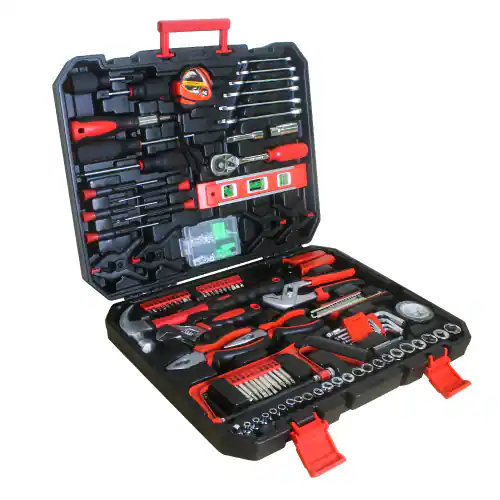 Angle. LOVMOR - Hand Tool Box with Toolset 238Pcs.