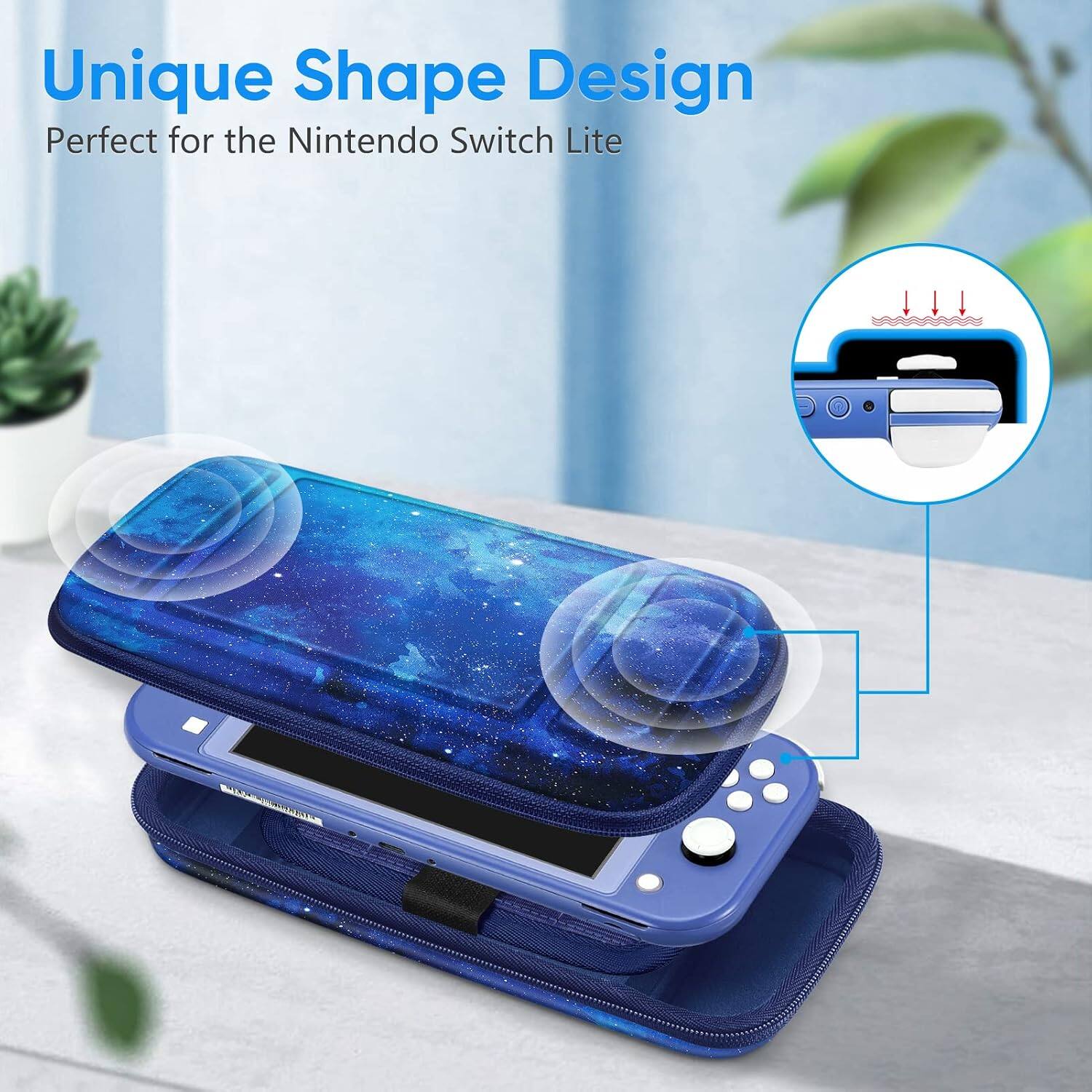 Unique Shape Design  
Perfect for the Nintendo Switch Lite