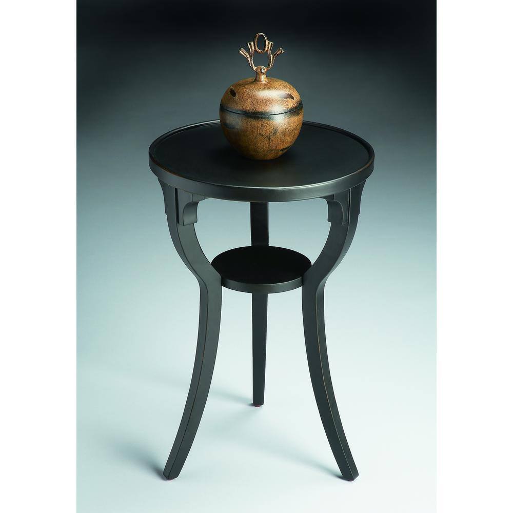 Butler Specialty - Dalton Round 15.75"W Side Table - Black
