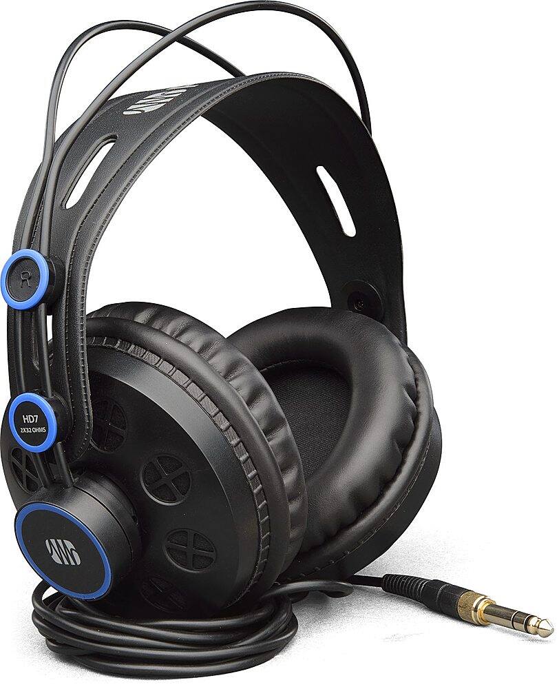 Left. PreSonus - Professional Monitoring Wired Headphones - black.