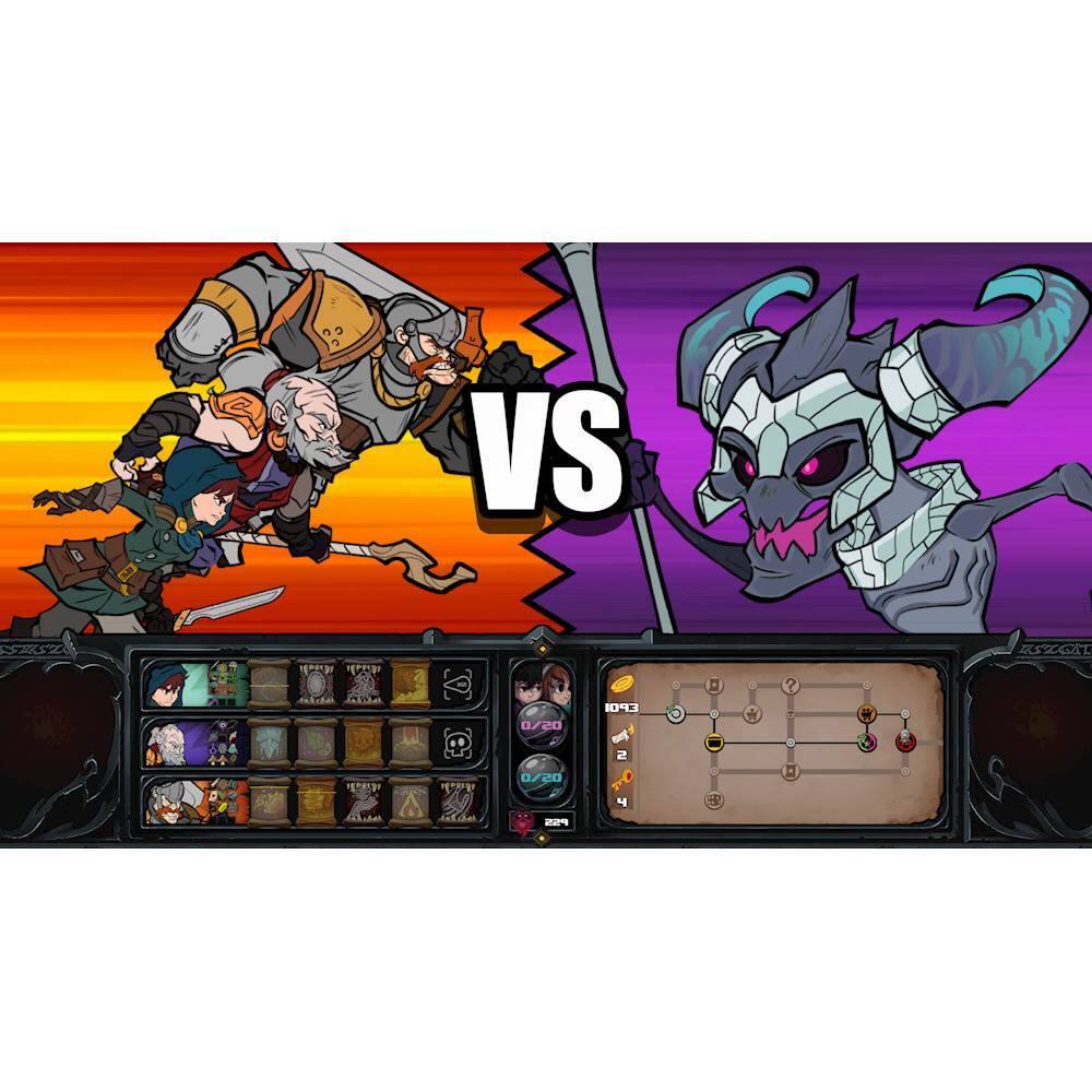 The image shows a video game with a battle between two characters. On the left side, there is a knight character, and on the right side, there is a monster character. The knight character is holding a sword, while the monster character is holding a shield. The game is displayed on a computer screen, and the characters are positioned in a way that they appear to be facing each other. The image also shows a scoreboard, indicating that the game is likely a competitive one.