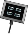 Alt View Zoom 12. Rocketfish™ - 12-Outlet/8-USB Surge Protector Strip - Black.