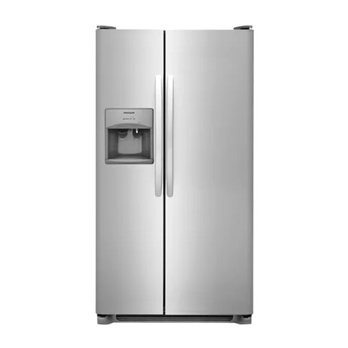 Frigidaire - 22 Cu. Ft. Side-by-Side Refrigerator - Stainless Steel