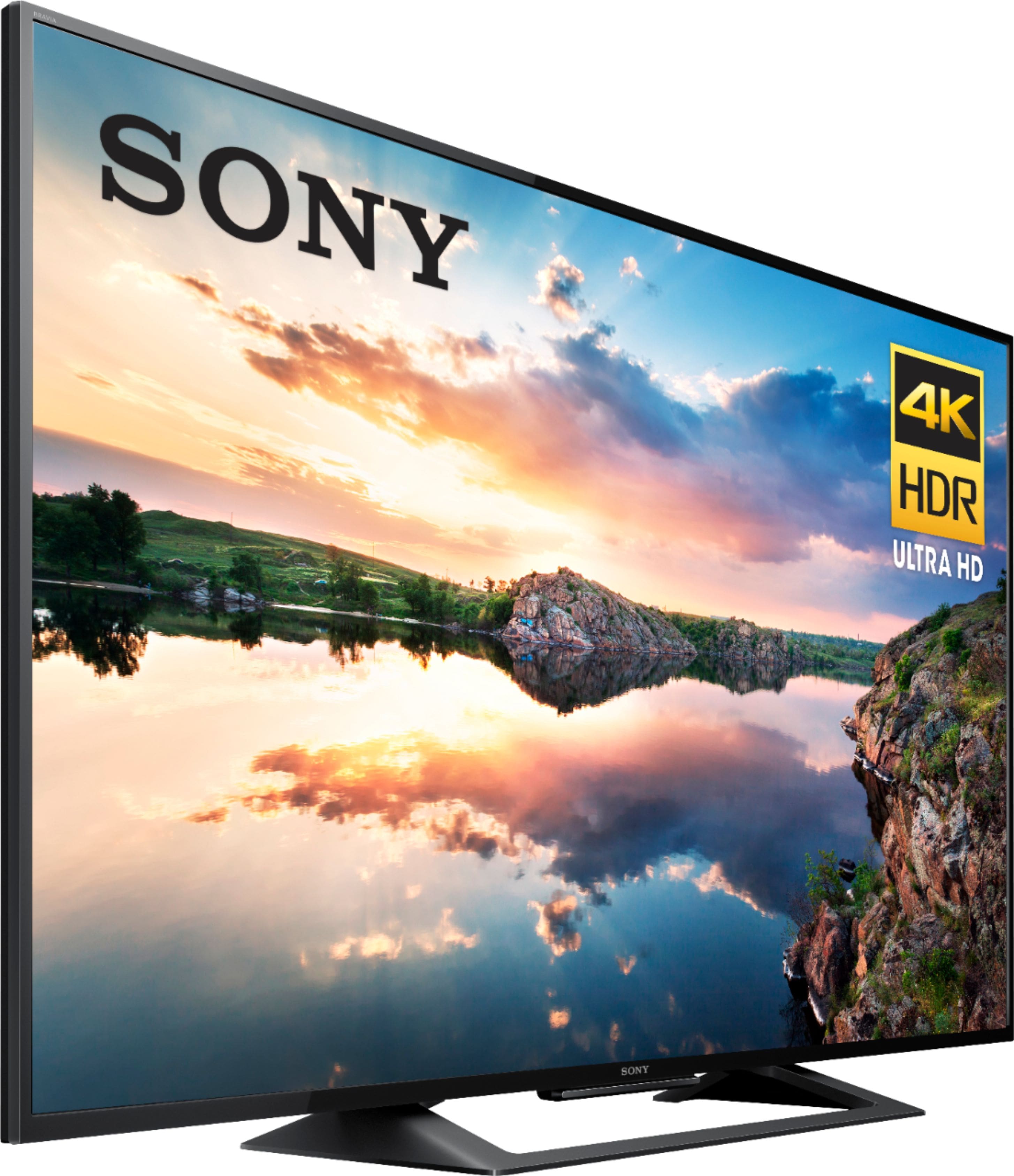 Angle. Sony - 60" Class - LED - X690E Series - 2160p - Smart - 4K UHD TV with HDR - Black.