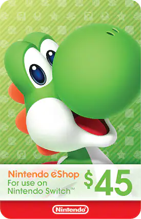 Front. Nintendo - eShop $45 Gift Card.