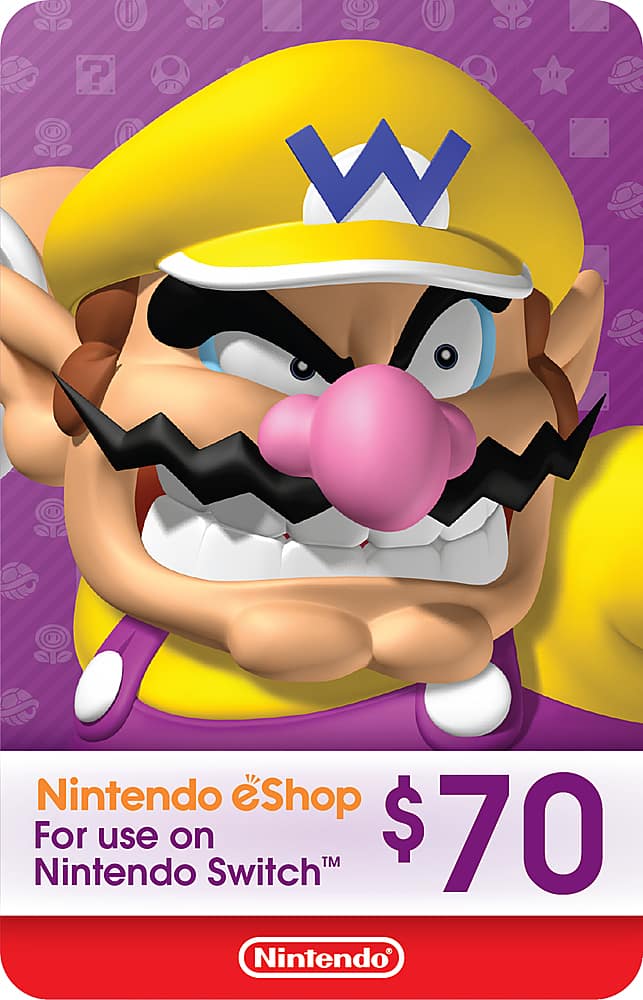 Front. Nintendo - eShop $70 Gift Card.