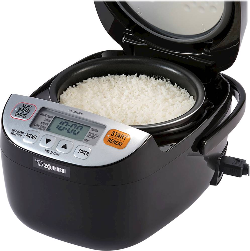 Zojirushi Micom 0.5-Quart Rice Cooker Silver/black NL-BAC05SB - Best Buy
