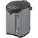 Angle. Zojirushi - Micom 3L Water Boiler & Warmer - Silver Dark Brown.