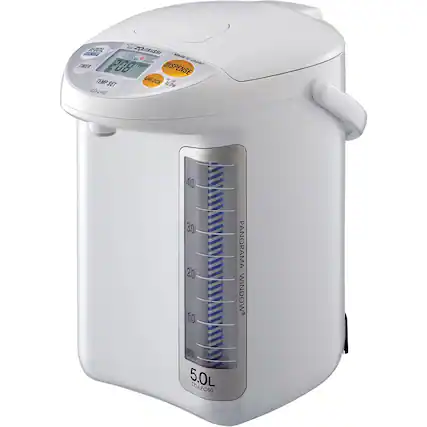 Angle. Zojirushi - Panorama Window Micom 5L Water Boiler & Warmer - White.