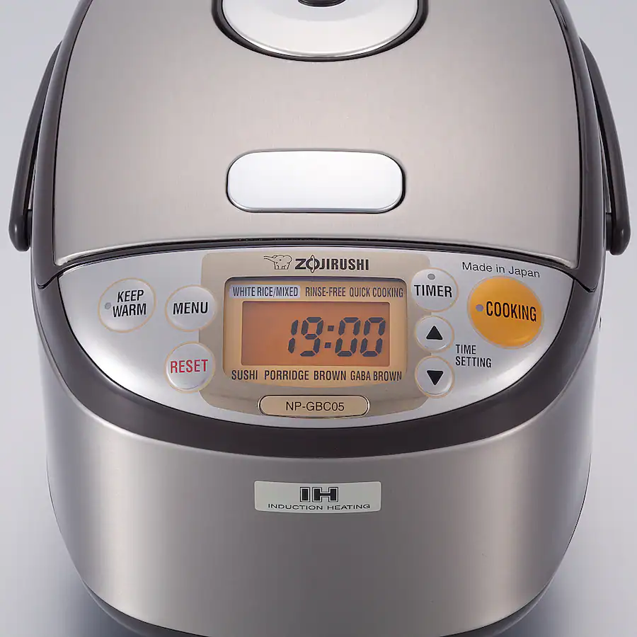 Zojirushi 3 Cup Induction Heating Rice Cooker Stainless Steel Brown NP ...