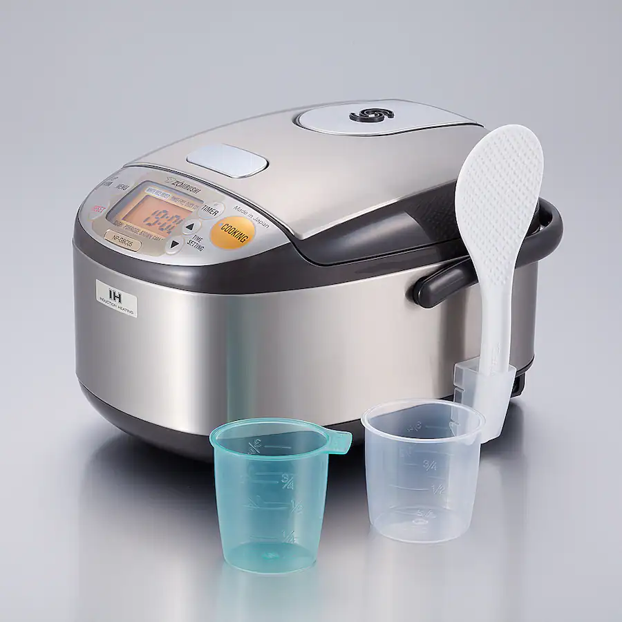 Zojirushi 3 Cup Induction Heating Rice Cooker Stainless Steel Brown NP ...