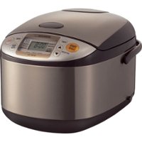 Zojirushi - Micom 10-Cup Rice Cooker and Warmer - Stainless Brown - Left_Zoom