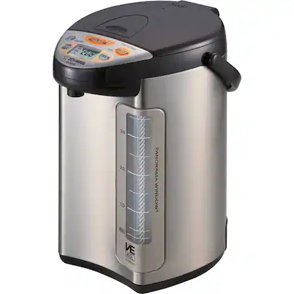 Angle. Zojirushi - VE Hybrid 4L Water Boiler & Warmer - Stainless Dark Brown.