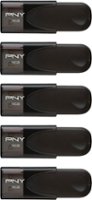 PNY - 16GB Attaché 4 Type A USB 2.0 Flash Drive 5-Pack - Black - Front_Zoom