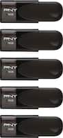 PNY - Attaché 4 16GB USB 2.0 Flash Drive (5-Pack) - Black - Front_Zoom