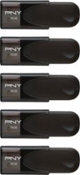 PNY - 16GB Attaché 4 USB 2.0 Flash Drive 5-Pack - Black - Front_Zoom
