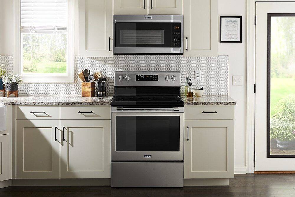 Best Buy Maytag 5.3 Cu. Ft. SelfCleaning Freestanding Fingerprint