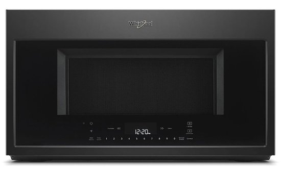 Whirlpool – 1.9 Cu. Ft. Convection Over-the-Range Microwave with Sensor Cooking – Black