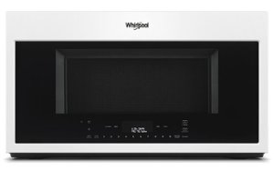 Whirlpool - 1.9 Cu. Ft. Convection Over-the-Range Microwave with Sensor Cooking - White - Front_Zoom