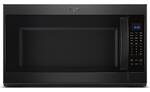 Whirlpool - 2.1 Cu. Ft. Over-the-Range Microwave with Sensor Cooking - Black - Front_Standard
