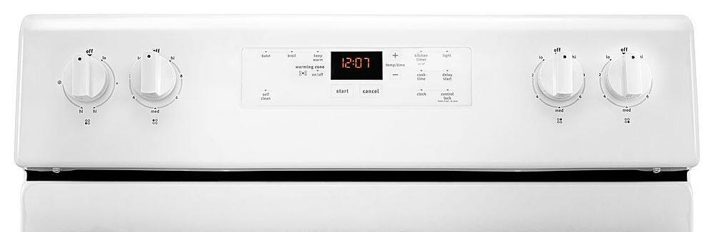 Alt View 20. Maytag - 5.3 Cu. Ft. Self-Cleaning Freestanding Electric Range with Precision Cooking system - White.